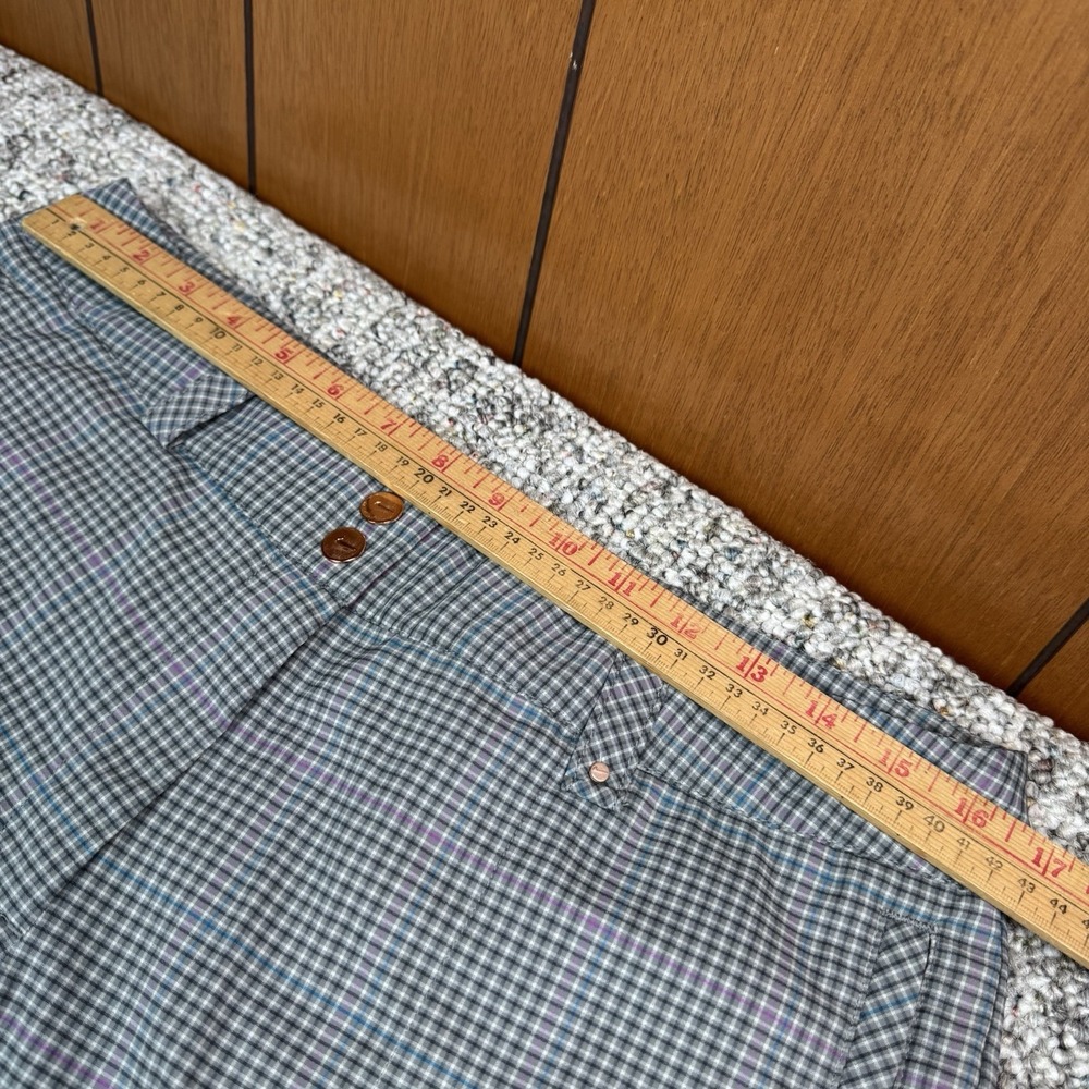 Nike Golf Pants Womens 10 Fits 33x31 Gray Blue Purple Check Dri Fit 416645-015 - Picture 3 of 12
